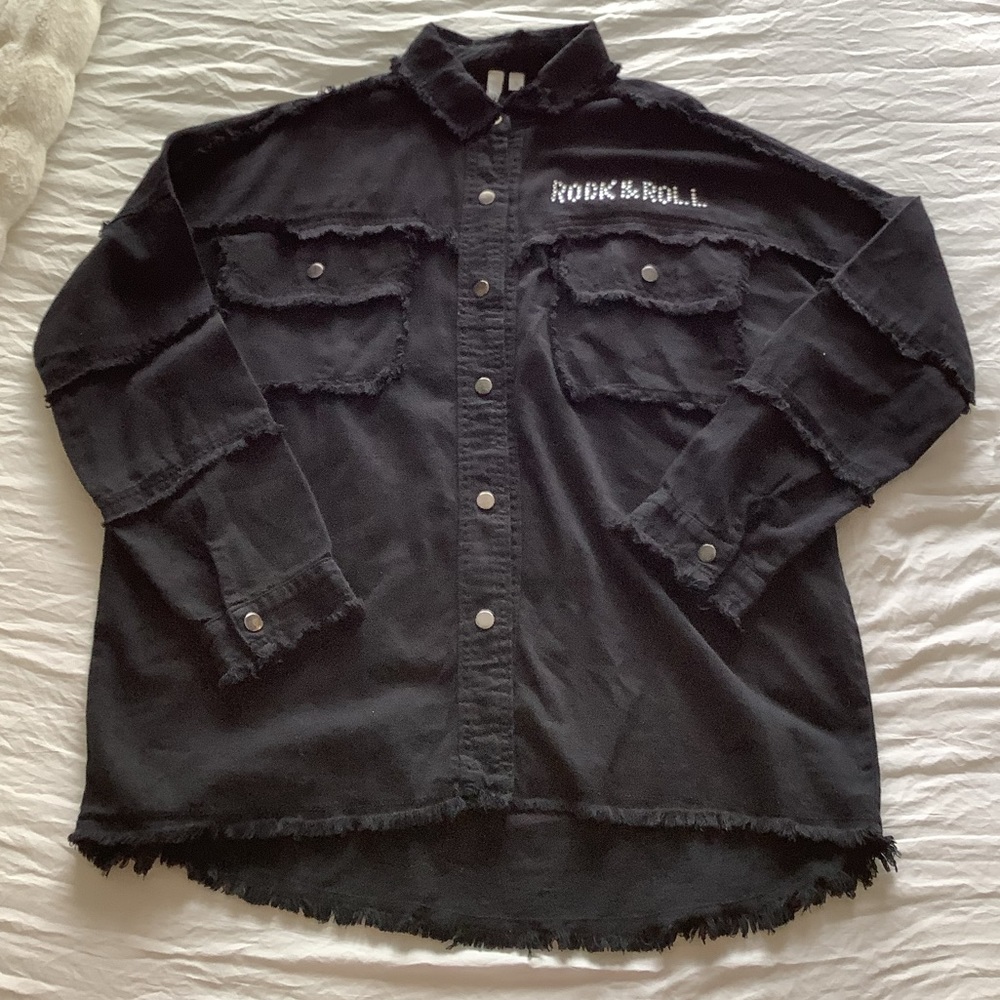 Rock N Roll Bedazzeled button up